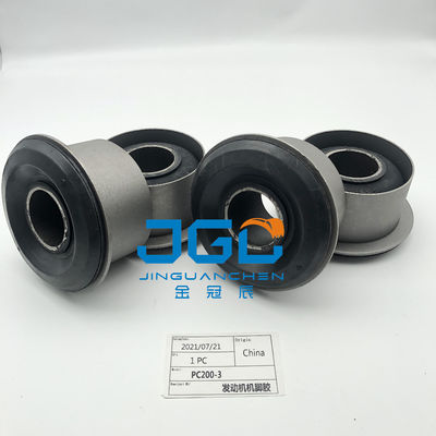 Venta caliente de sistemas de montaje de motores piezas montaje de almohadón de caucho pies parachoques para PC200-3 excavadora parte