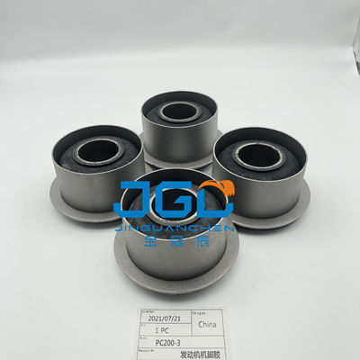 Venta caliente de sistemas de montaje de motores piezas montaje de almohadón de caucho pies parachoques para PC200-3 excavadora parte