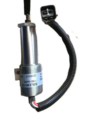 24v frenado hidráulico solenoide original 11N6-66090-24 frenado de combustible de excavadora piezas del motor solenoide