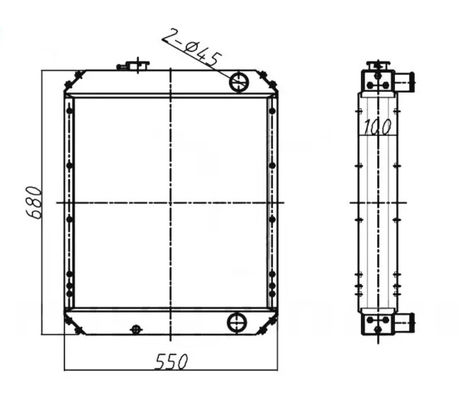 Radiador de excavadora de aluminio PC60-7C para PC60-7 PC60-7R-4D102 PC70-7 PC60-7E 201-03-72114