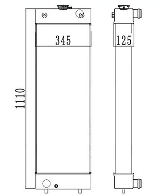 OEM Calidad PC210-8 PC210LC-8 PC210-8K PC230-8K PC200-8 Radiador de excavadora hasta 20Y-03-41651