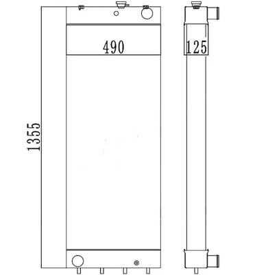 208-7511-8 PC450LC-8 PC450-7EO PC450LC-7EO Radiador para excavadoras