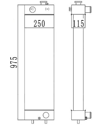 PC128-8 PC128-6 PC128US-2 PC138US-2 Radiador para excavadoras 22B-03-13110