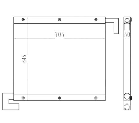 Excavadora de alta calidad EX100-1 EX120-1 Refrigerador de aceite 4285627
