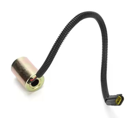 DH60-5 DH60-7 Excavadora bobina de válvula de solenoide 12V 52.6mm 14mm válvula