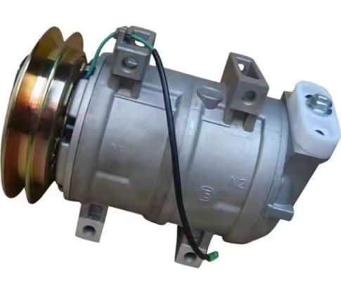 Compresor de aire acondicionado 506211-6571 para excavadora EX200LC-5 EX200-5 DKS15CH Motor de 24 V