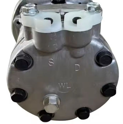 Compresor de aire acondicionado YX91V00002F2 para excavadora SK135SR SK200SR SD7H13 Motor 24V