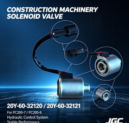 20Y-60-32120 20Y-60-32121 Piezas de Maquinaria de Construcción Válvula Solenoide Excavadora PC200-7-8