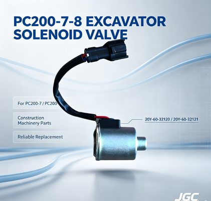 20Y-60-32120 20Y-60-32121 Piezas de Maquinaria de Construcción Válvula Solenoide Excavadora PC200-7-8