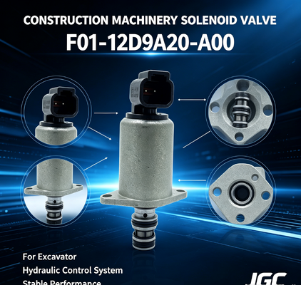 Válvula Solenoide de Alta Calidad F01-12D9A20-A00 Adecuada para Piezas de Maquinaria de Construcción de Excavadoras