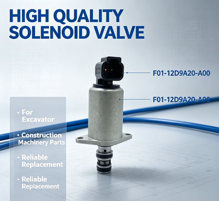 Válvula Solenoide de Alta Calidad F01-12D9A20-A00 Adecuada para Piezas de Maquinaria de Construcción de Excavadoras
