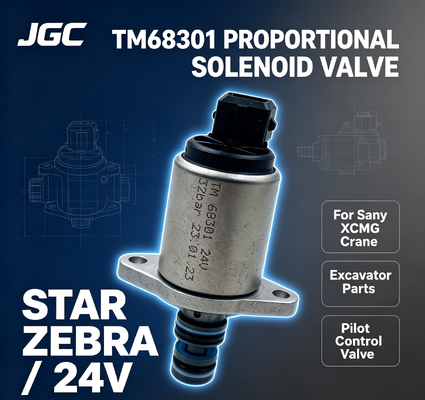 STAR ZEBRA TM68301 Piezas de excavadora Nueva válvula de solenoide proporcional de Thomas Pilot para grúa Sany XCMG 24V para industrias minoristas