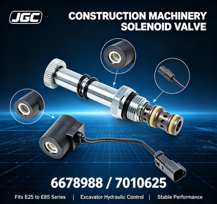 Válvula Solenoide 6678988 7010625 para Excavadoras E25 E26 E27 E27Z E32 E32i E34 E35 E35i E35Z E37 E42 E45 E50 E55 E85