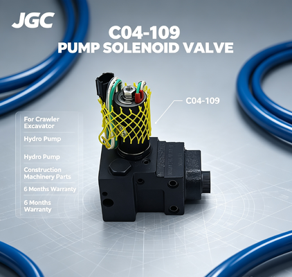 Válvula Solenoide de Bomba para Excavadora de Orugas C04-109 al Mejor Precio para Maquinaria de Construcción con Bomba Hidráulica, 6 Meses de Garantía