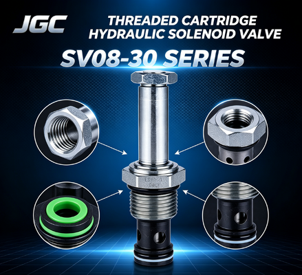 Válvula Solenoide Hidráulica de Cartucho Roscado Serie SV08-30