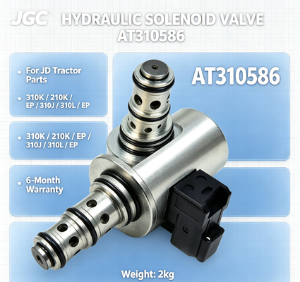 AT310586 Nueva válvula de solenoide hidráulico para piezas de tractores JD 310K/210K/EP/310J/310L/EP 6 meses de garantía 2kg