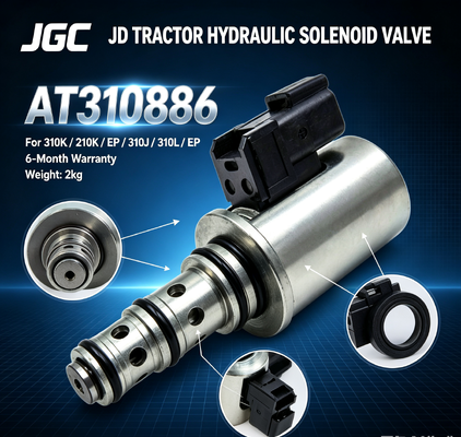 AT310586 Nueva válvula de solenoide hidráulico para piezas de tractores JD 310K/210K/EP/310J/310L/EP 6 meses de garantía 2kg