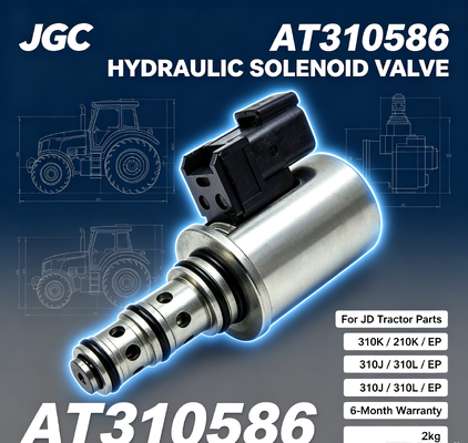 AT310586 Nueva válvula de solenoide hidráulico para piezas de tractores JD 310K/210K/EP/310J/310L/EP 6 meses de garantía 2kg