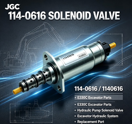 E330C   Piezas de excavadora Válvula Solenoide Válvula Solenoide de Bomba Hidráulica 114-0616 1140616