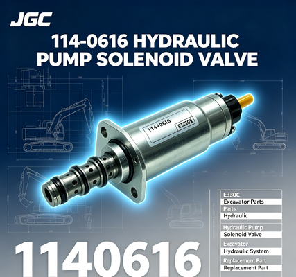E330C   Piezas de excavadora Válvula Solenoide Válvula Solenoide de Bomba Hidráulica 114-0616 1140616