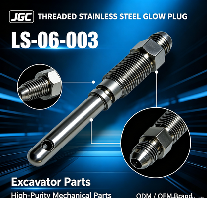 LS-06-003 Partes mecánicas de alta pureza personalizadas Partes de excavadoras enhebrado de acero inoxidable enchufe de luz modelo marca ODM / OEM