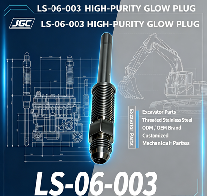 LS-06-003 Partes mecánicas de alta pureza personalizadas Partes de excavadoras enhebrado de acero inoxidable enchufe de luz modelo marca ODM / OEM