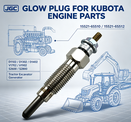 D1102 D1302 D1402 V1702 V1902 S2600 S2800 Enchufe luminosa 15521-65510 15521-65512 para el tractor Kubota Excavadora y generador de motores