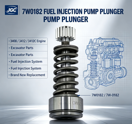 7W-0182 piezas de excavadora nuevas de marca bomba de inyección de combustible inyector adecuado para 3408 3412 3412C piezas de excavadora del motor
