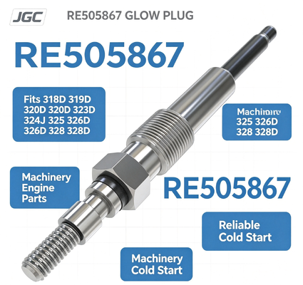 318D 319D 320D 323D 324J 325 326D 328 328D Bujía RE505867 Compatible con . Piezas de motor de maquinaria