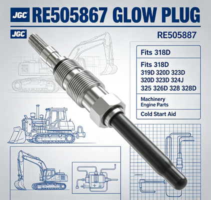 318D 319D 320D 323D 324J 325 326D 328 328D Bujía RE505867 Compatible con . Piezas de motor de maquinaria