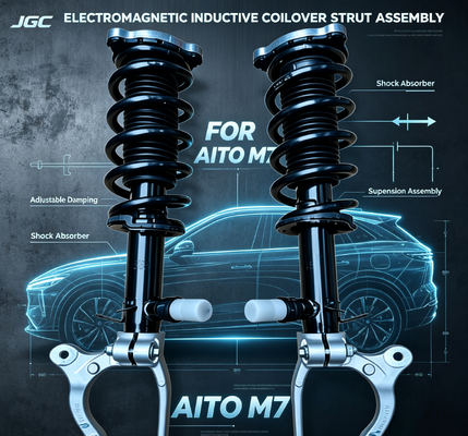 104436300FEConjunto electromagnético de soporte de recubrimiento delantero inductivo con amortiguadores ajustables para suspensión de vehículos AITO M7