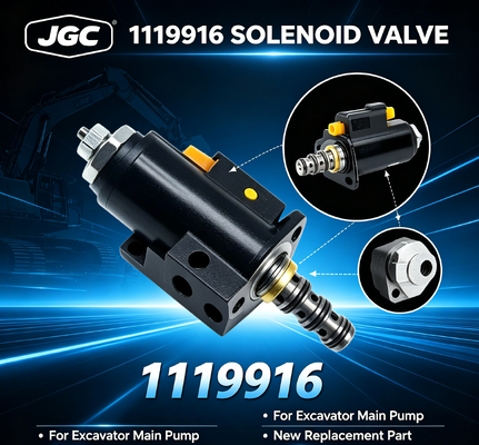 1119916 Válvula Solenoide para Bomba Principal de Excavadora - Pieza de Repuesto Nueva