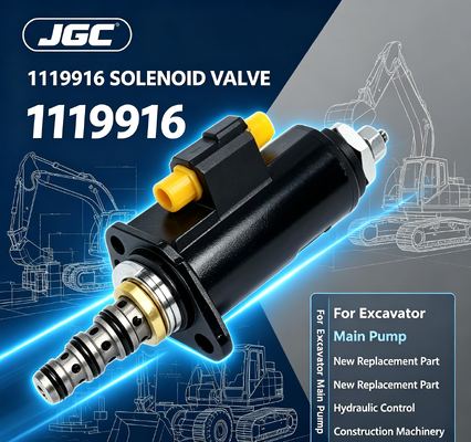 1119916 Válvula Solenoide para Bomba Principal de Excavadora - Pieza de Repuesto Nueva