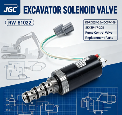 SKX5P-17-208 Partes de repuesto de la bomba de la válvula de solenoide RW-81022 "KDRDE5K-20/40C07-109 " para excavadora piezas de automóvil