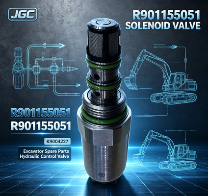 R901155051 piezas de repuesto de excavadora excavadora válvula solenoide K9004227 R901155051