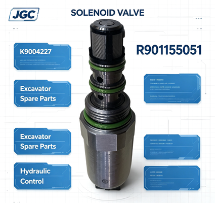 R901155051 piezas de repuesto de excavadora excavadora válvula solenoide K9004227 R901155051