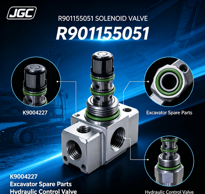 R901155051 piezas de repuesto de excavadora excavadora válvula solenoide K9004227 R901155051
