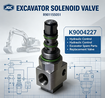 R901155051 piezas de repuesto de excavadora excavadora válvula solenoide K9004227 R901155051