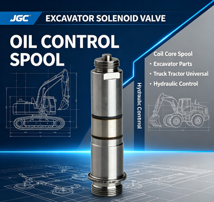 válvula solenoide de excavadora, piezas de excavadora, accesorios universales para camiones y tractores, núcleo de bobina, carrete, válvula de control de aceite
