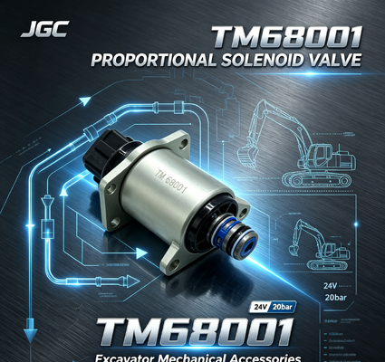 TM68001 Accesorios mecánicos para excavadoras 24V 20bar Valva de solenoide proporcional para excavadoras