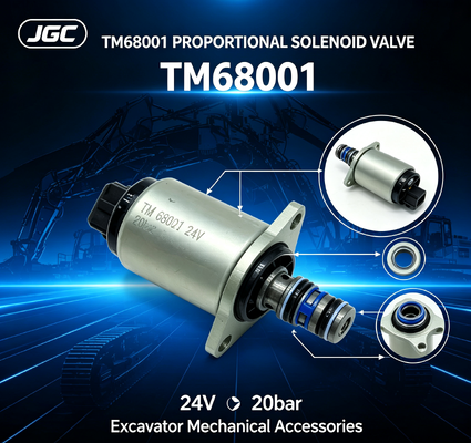TM68001 Accesorios mecánicos para excavadoras 24V 20bar Valva de solenoide proporcional para excavadoras