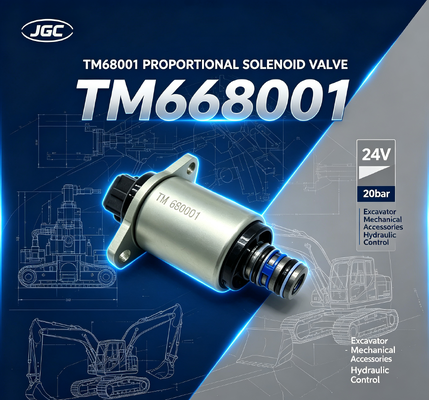 TM68001 Accesorios mecánicos para excavadoras 24V 20bar Valva de solenoide proporcional para excavadoras
