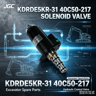 VÁLVULA SOLENOIDE KDRDE5KR-31 40C50 -217 Apta para Repuestos de Excavadora