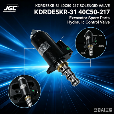 VÁLVULA SOLENOIDE KDRDE5KR-31 40C50 -217 Apta para Repuestos de Excavadora