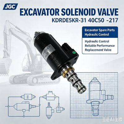 VÁLVULA SOLENOIDE KDRDE5KR-31 40C50 -217 Apta para Repuestos de Excavadora