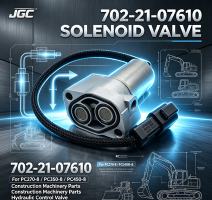 702-21-07610 piezas de maquinaria de construcción Excavadora válvula de solenoide para PC270-8 PC350-8 PC450-8