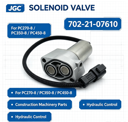 702-21-07610 piezas de maquinaria de construcción Excavadora válvula de solenoide para PC270-8 PC350-8 PC450-8