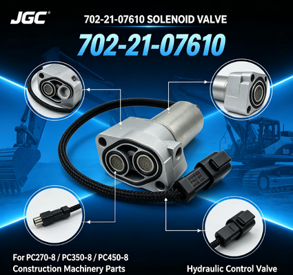 702-21-07610 piezas de maquinaria de construcción Excavadora válvula de solenoide para PC270-8 PC350-8 PC450-8