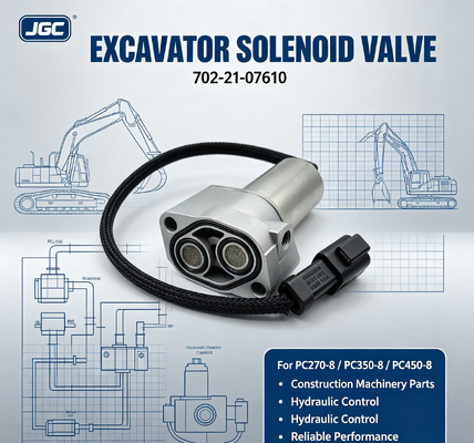 702-21-07610 piezas de maquinaria de construcción Excavadora válvula de solenoide para PC270-8 PC350-8 PC450-8
