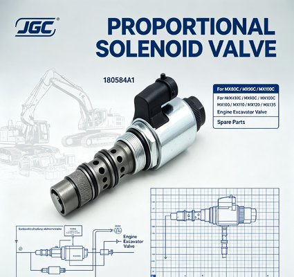 180584A1 Válvula Solenoide Proporcional para Excavadora MX80C MX90C MX100C MX100 MX110 MX120 MX135 Partes de Repuesto de Válvula